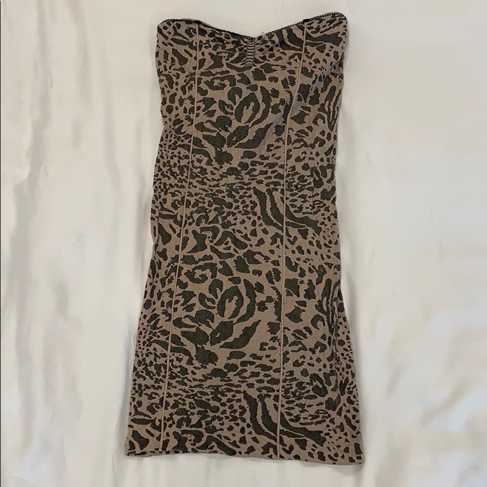 Free People intimately leopard print stretch dress